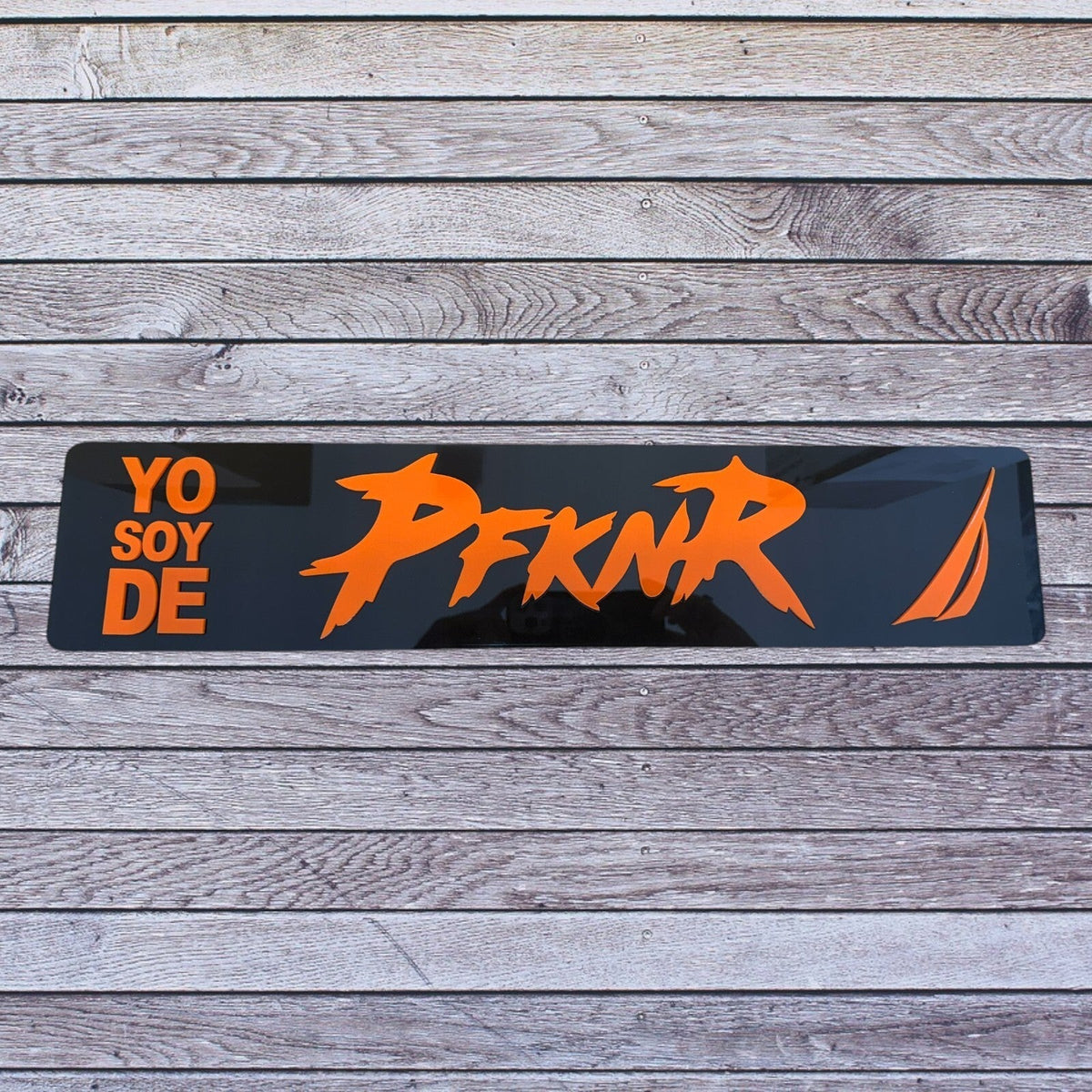 Tablilla Euro PR  Yo Soy de PFKNR Custom , Nautica Full Acrylic 3D