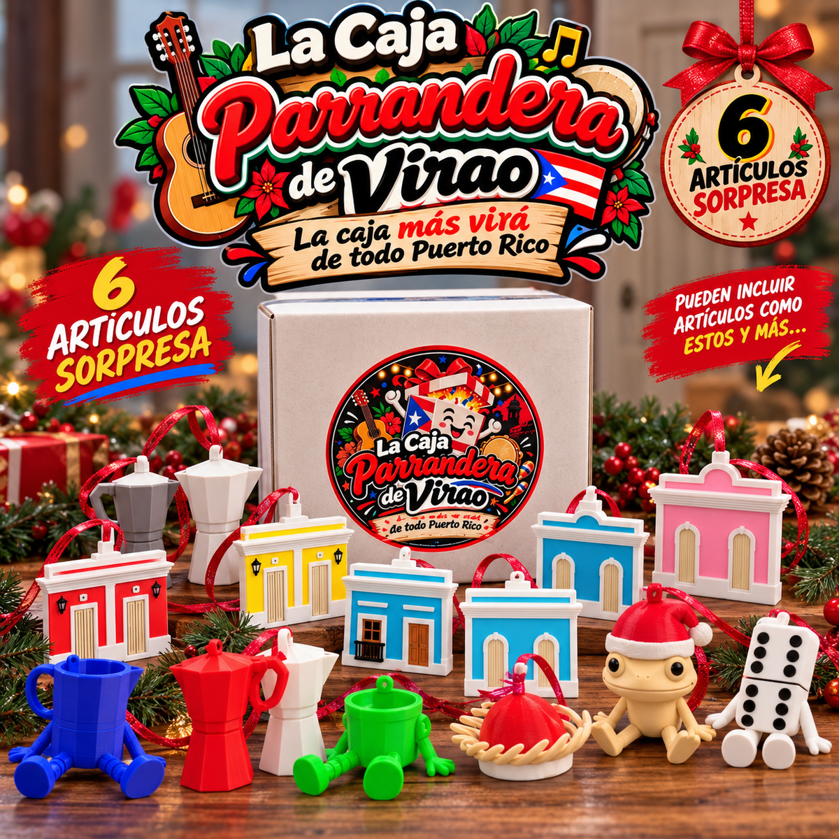 LA CAJA PARRANDERA DE VIRAO 6 Pcs