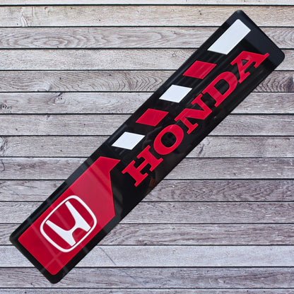Tablilla Euro Honda Custom Full Acrylic 3D Style 3