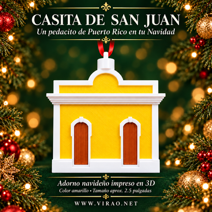 Casitas de San Juan — Adornos Navideños en 3D Estilo 2
