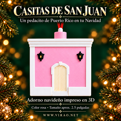 Casitas de San Juan  —  Adornos Navideños en 3D Estilo 1