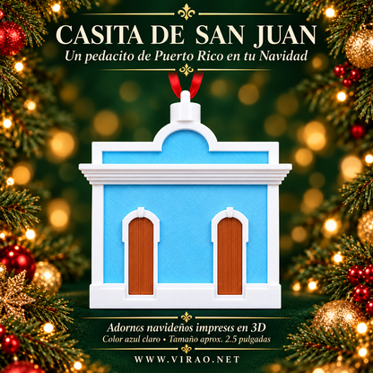 Casitas de San Juan — Adornos Navideños en 3D Estilo 2
