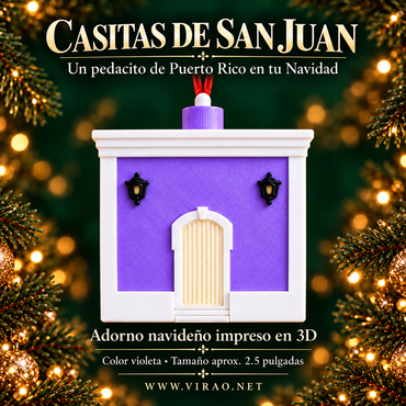 Casitas de San Juan  —  Adornos Navideños en 3D Estilo 1