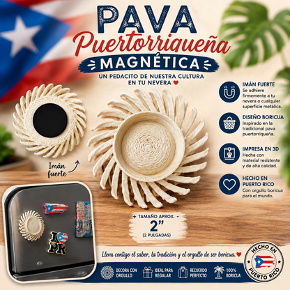 Pava Puertorriqueña Magnética