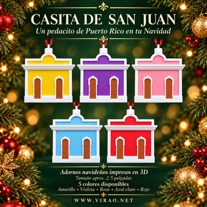 Casitas de San Juan — Adornos Navideños en 3D Estilo 2