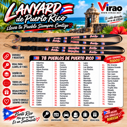 Lanyard de los Pueblos de Puerto Rico