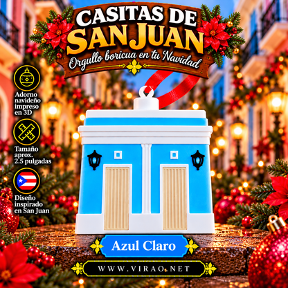 Casitas de San Juan — Adornos Navideños en 3D Estilo 5