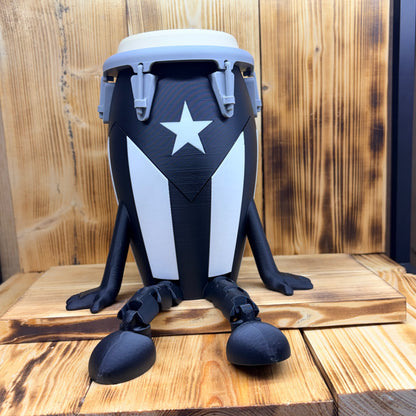 Conga Buddy X-Large 3D Print en Blanco y Negro