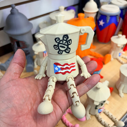 Greca Boricua 3D Med Pintada a Mano Sol Taino