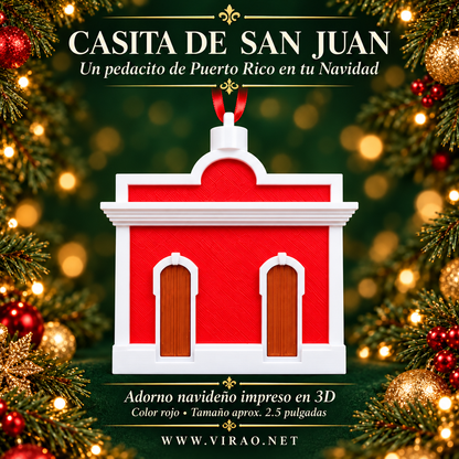 Casitas de San Juan — Adornos Navideños en 3D Estilo 2