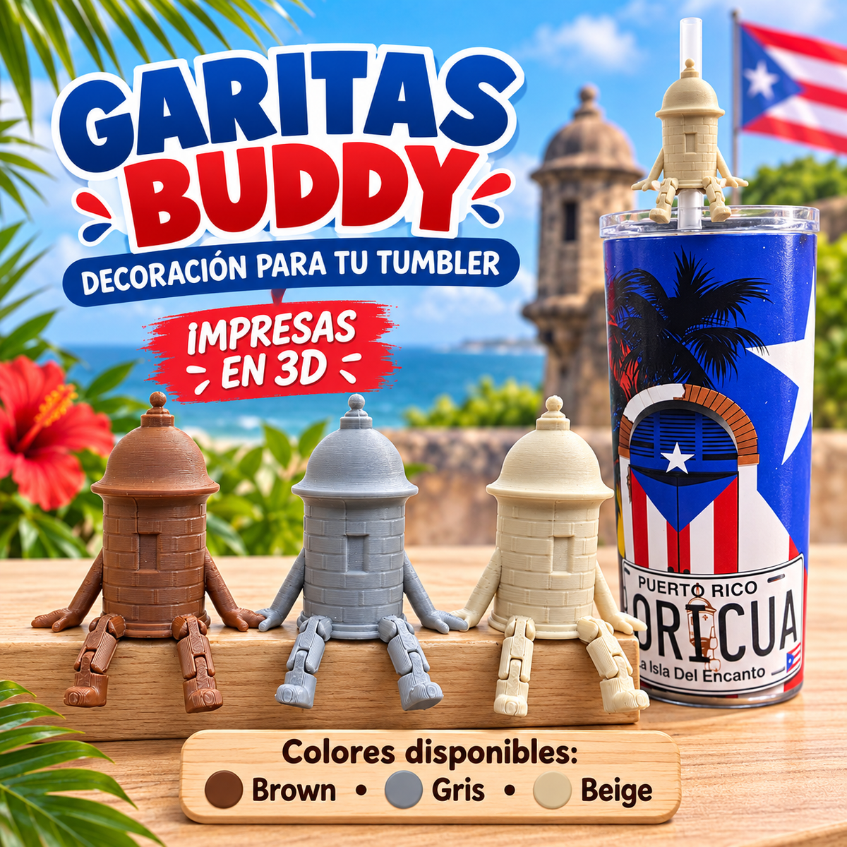 Garita Buddy – Decoración para Tumbler