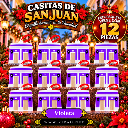 Casitas de San Juan — Adornos Navideños en 3D Estilo 5