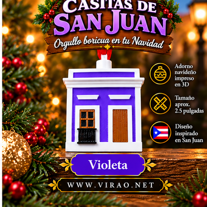 Casitas de San Juan — Adornos Navideños en 3D Estilo 6