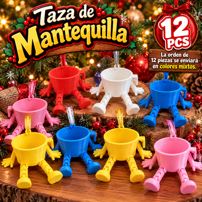 Taza de Mantequilla para el Café – Adorno Navideño 3D