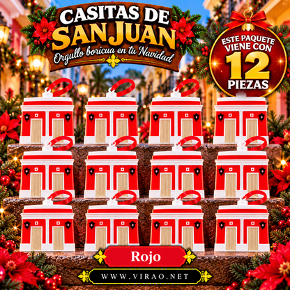 Casitas de San Juan — Adornos Navideños en 3D Estilo 5