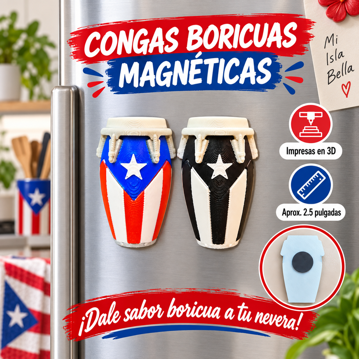 Magneto Conga Boricua