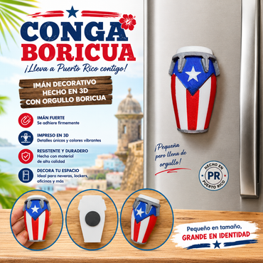 Magneto Conga Boricua