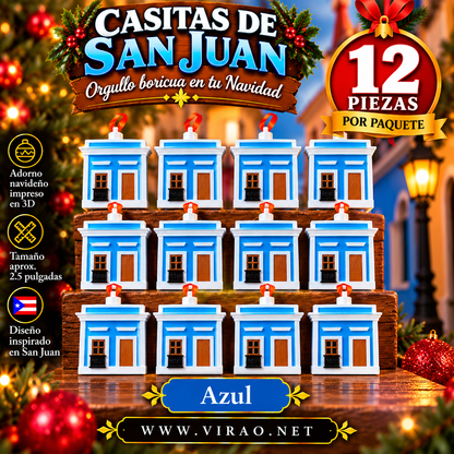 Casitas de San Juan — Adornos Navideños en 3D Estilo 6