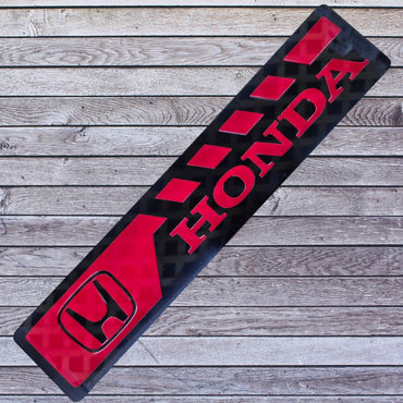 Tablilla Euro Honda Custom Full Acrylic 3D Style 2
